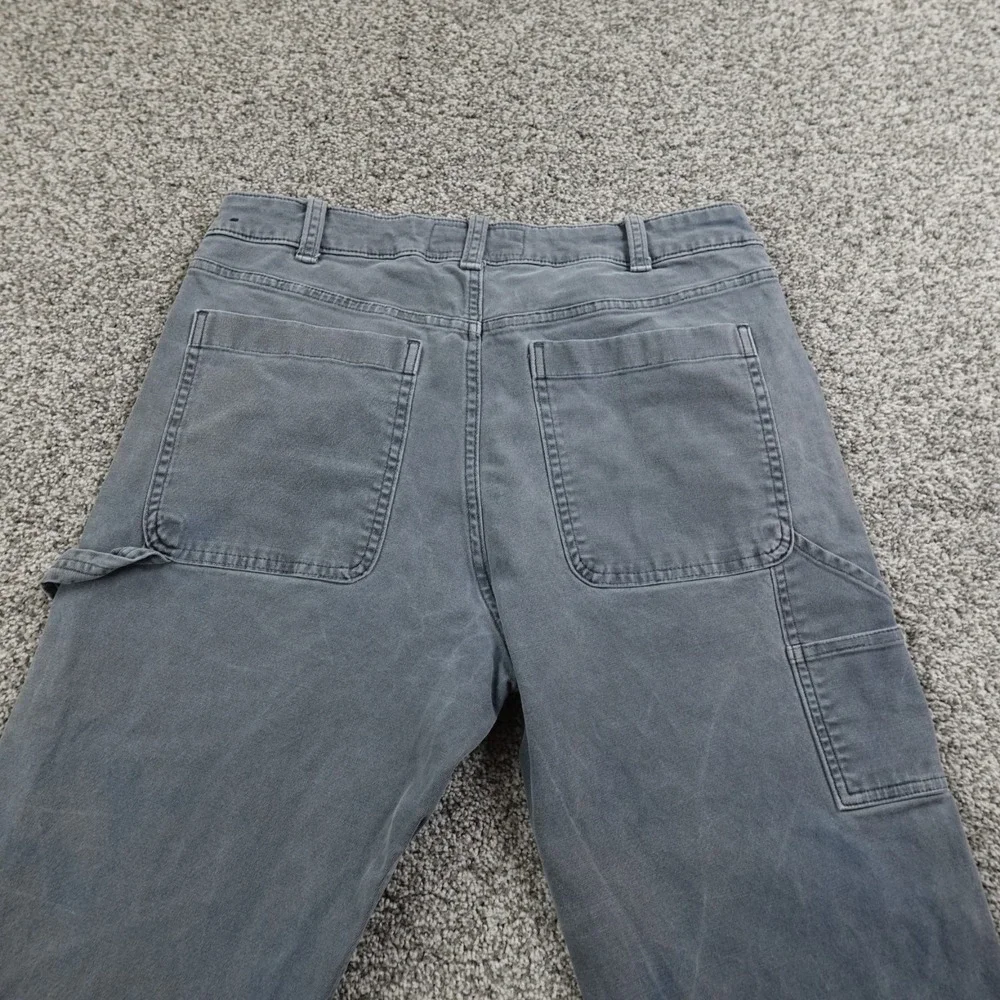 VTG Abercrombie Fitch Jeans Mens 30X32 Blue Gray Carpenter Pants Grunge 90Ss Y2K